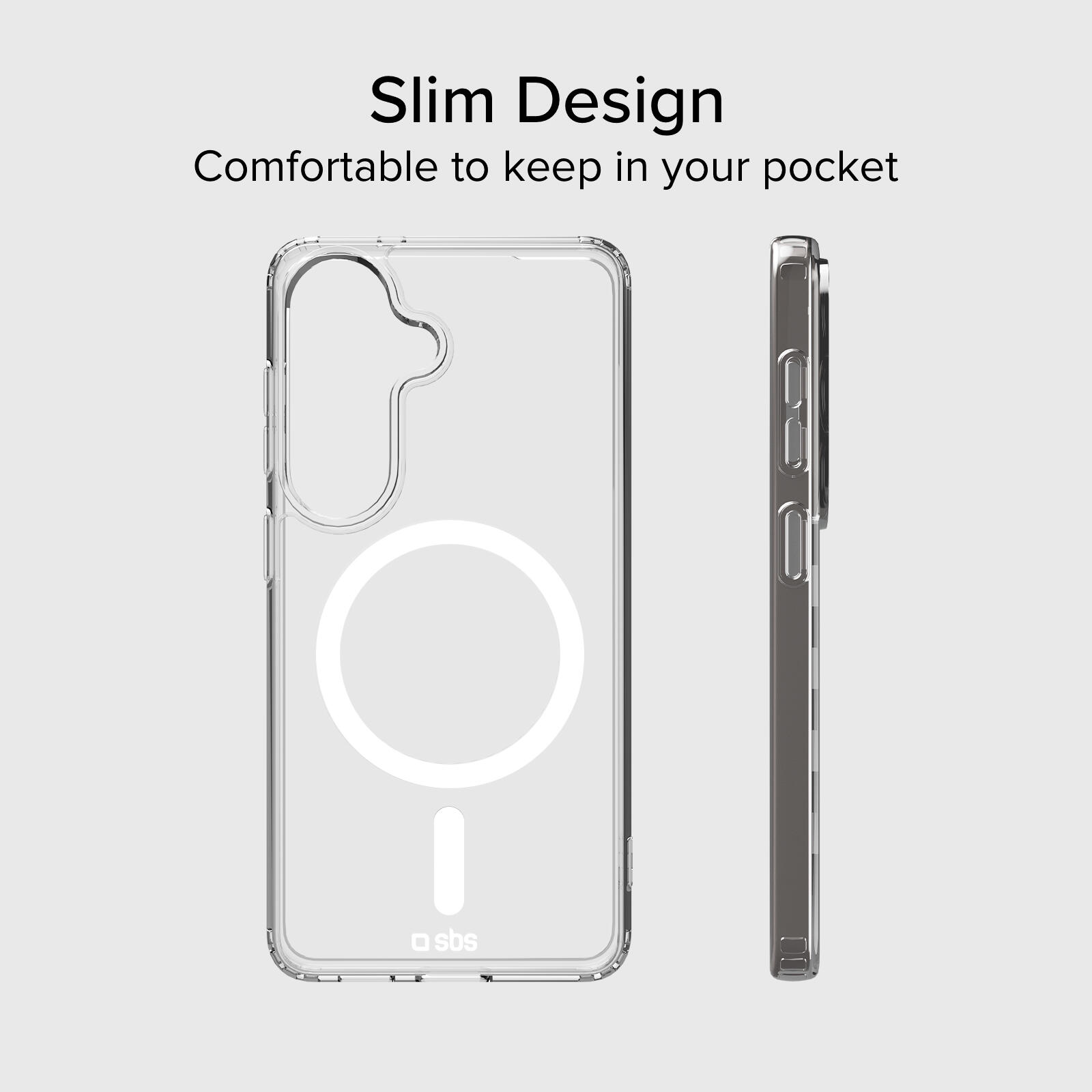 Cover rigida compatibile con ricarica wireless magnetica per Samsung S26 7/7