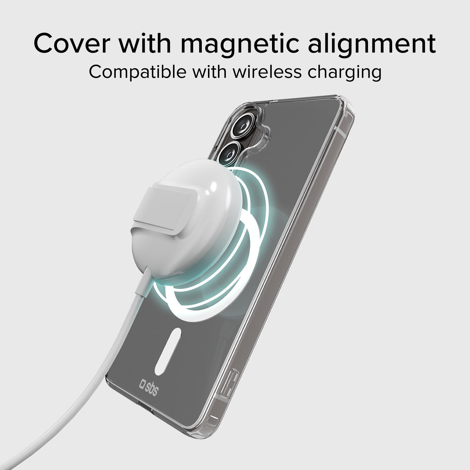 Cover rigida compatibile con ricarica wireless magnetica per Samsung S26 5/7
