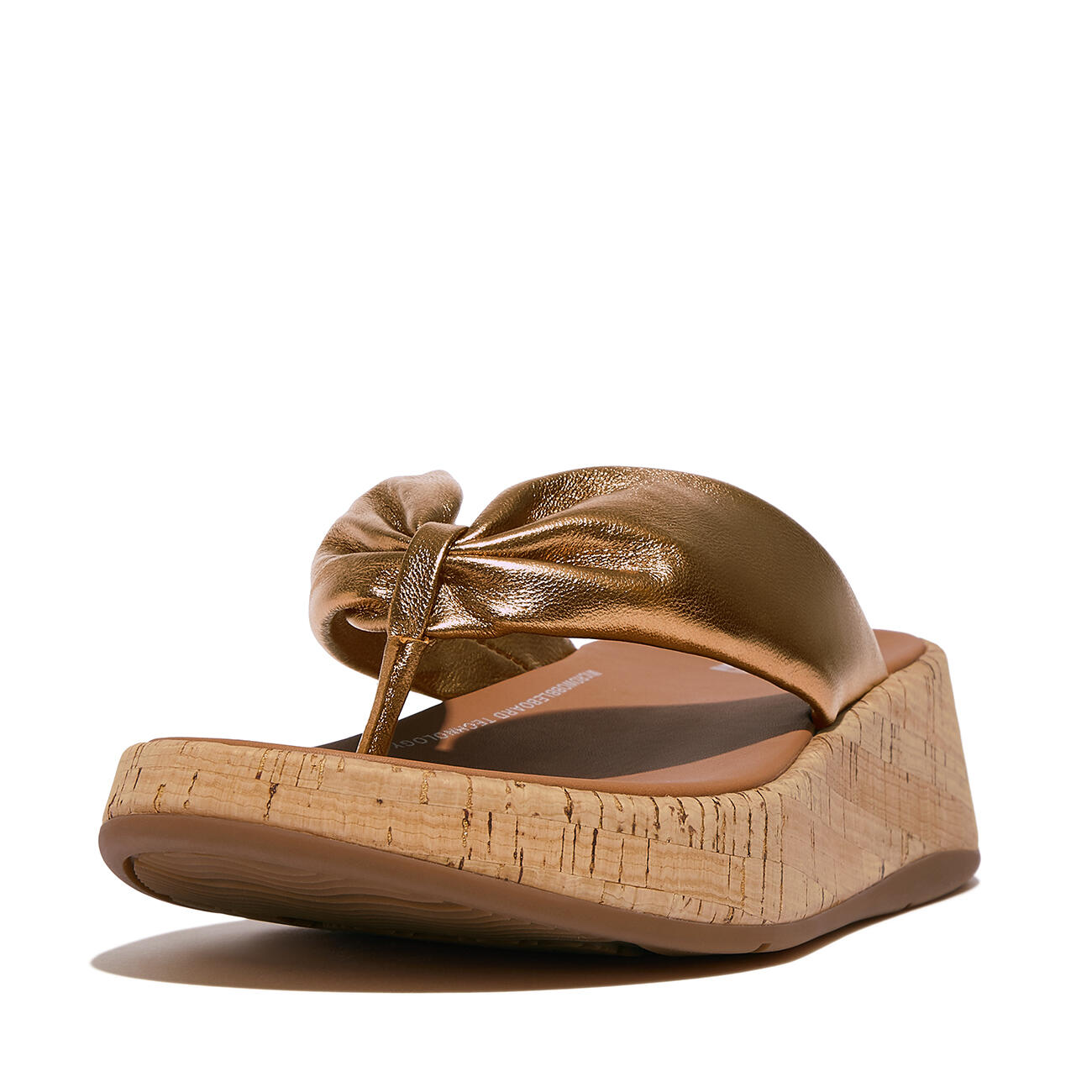 Chaussons FitFlop F-Mode en cuir tressé à plateforme 3/7