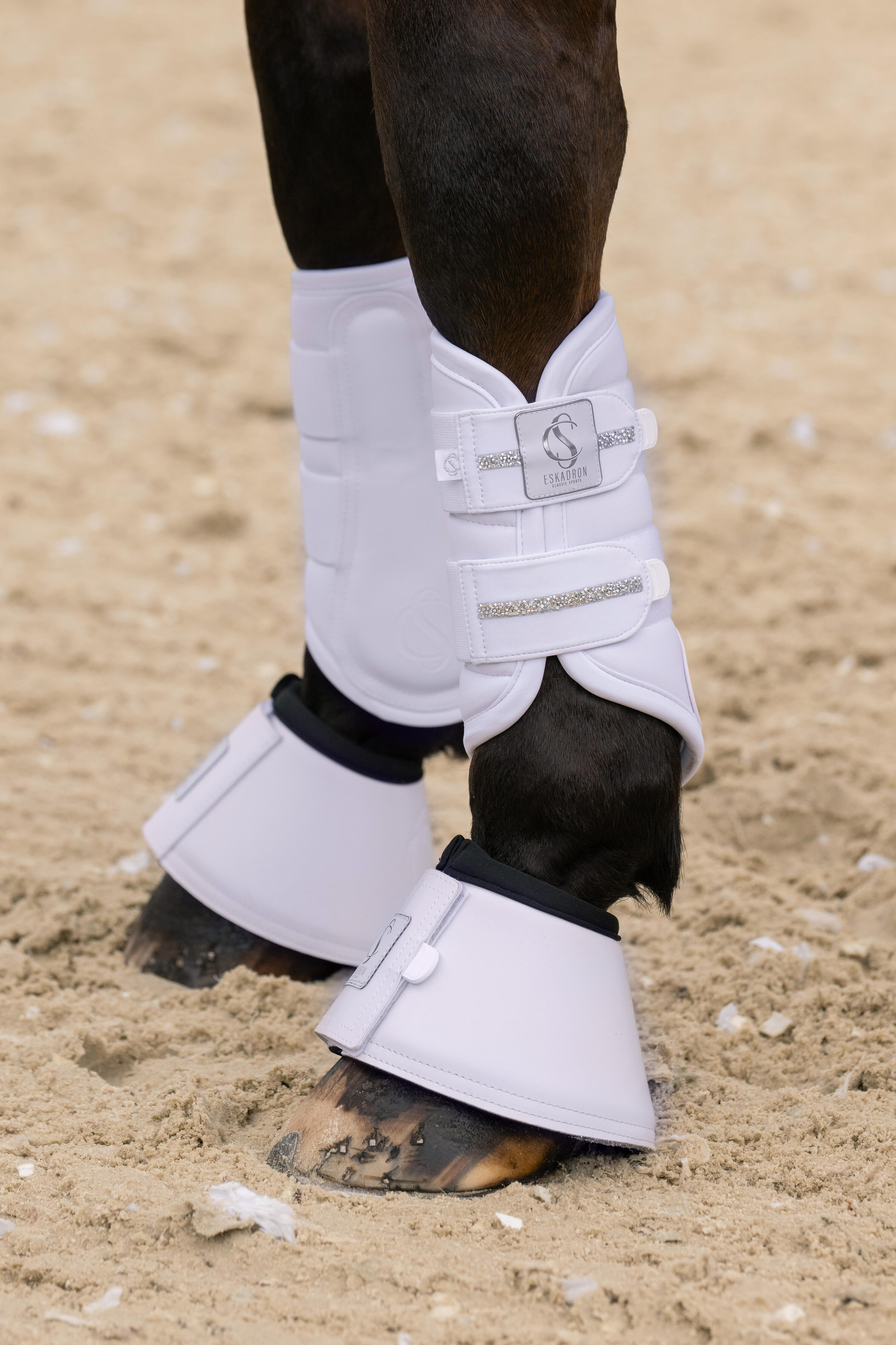Hufglocken Classic Sports Softslate weiß 2/3