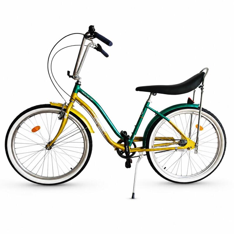 Bicicleta Oras Pegas Strada 2 - 26 inch, 1S, M, Auriu/Verde