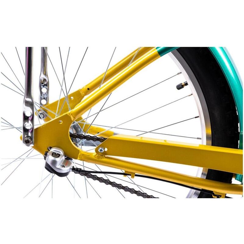 Bicicleta Oras Pegas Strada 2 - 26 inch, 1S, M, Auriu/Verde