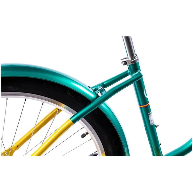 Bicicleta Oras Pegas Strada 2 - 26 inch, 1S, M, Auriu/Verde