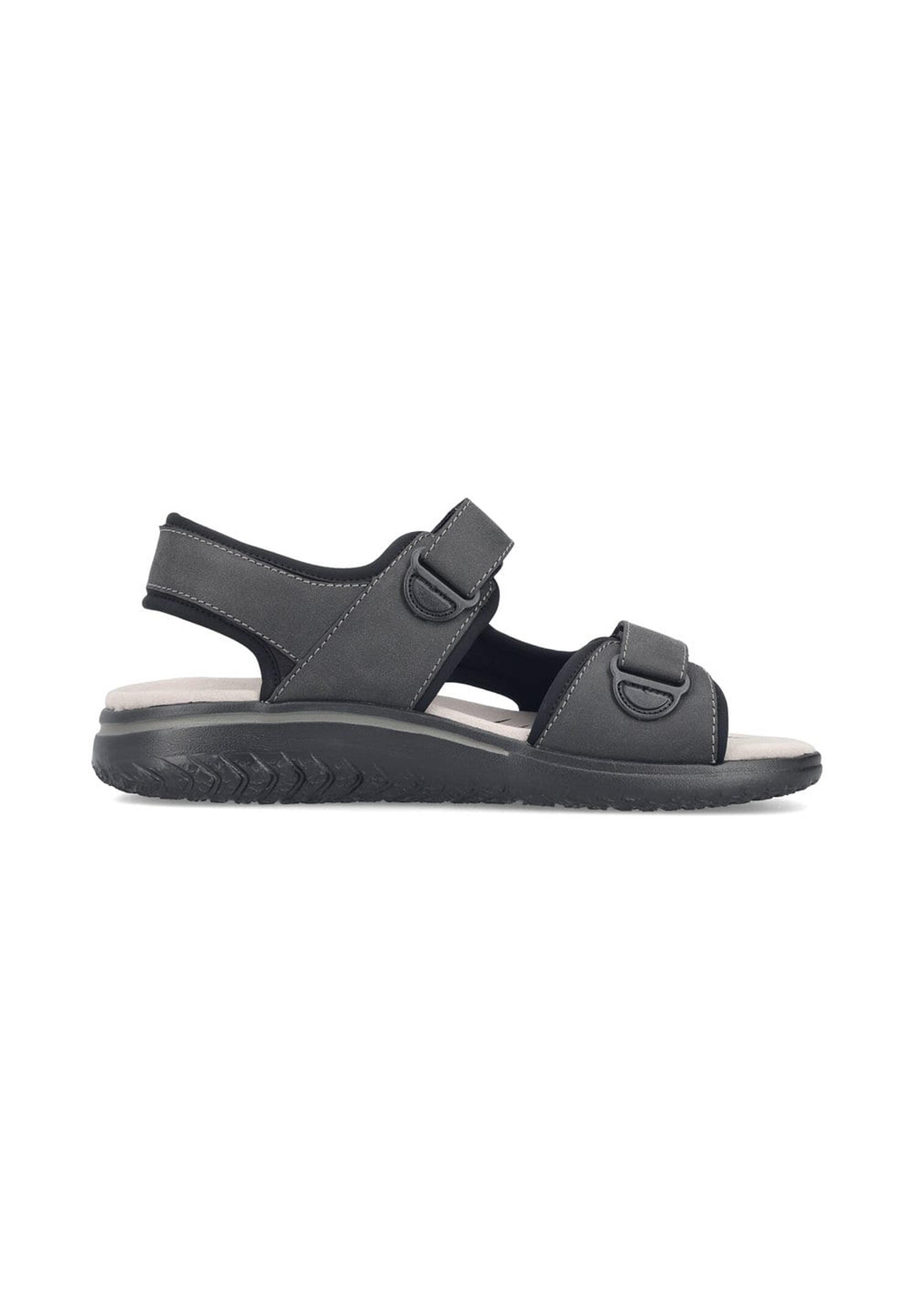 Rieker Herren Trekkingsandale 26455-00 Sandalen Schuhe Sommer Trekking Schwarz 2/5