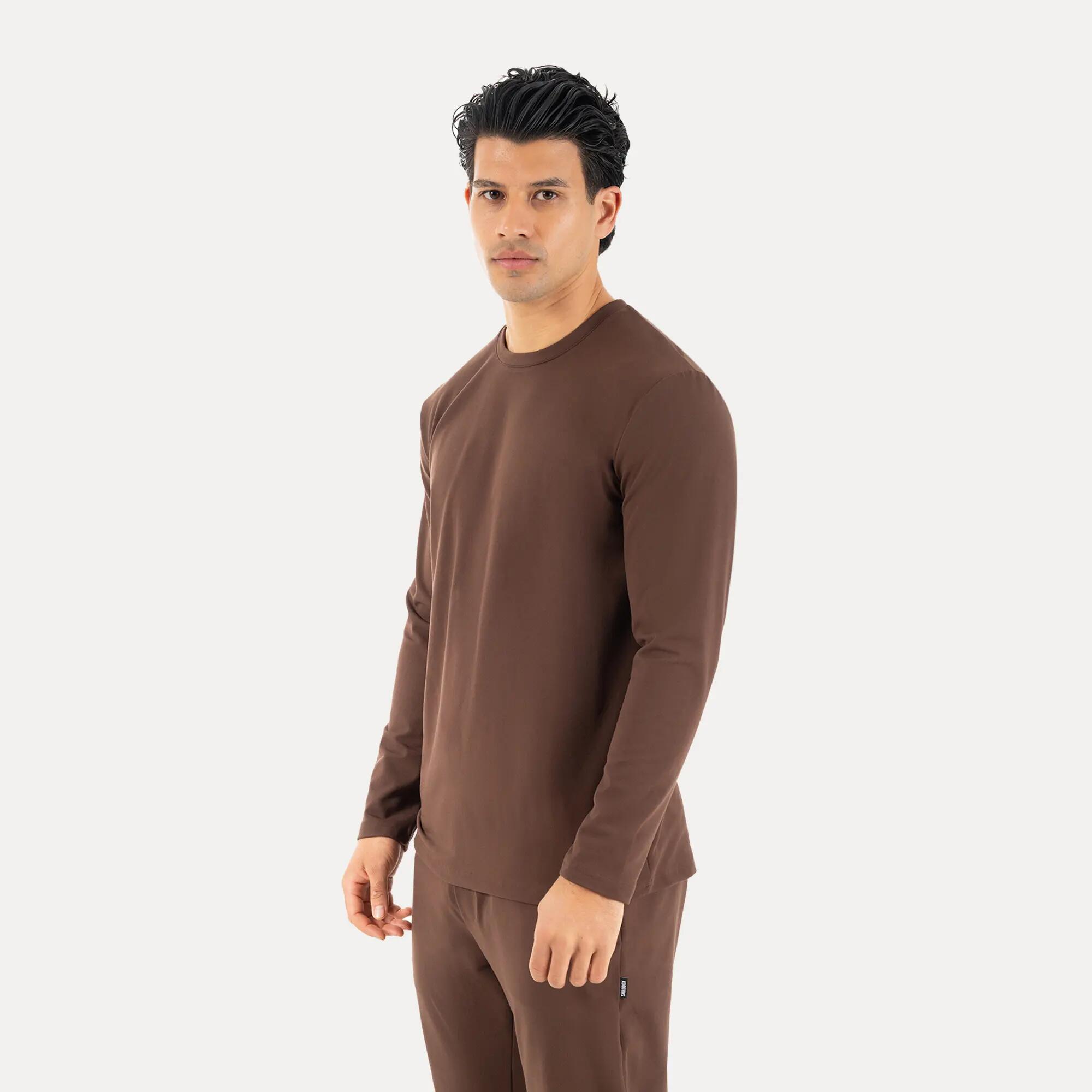 Herren Longsleeve Xion Braun 2/6