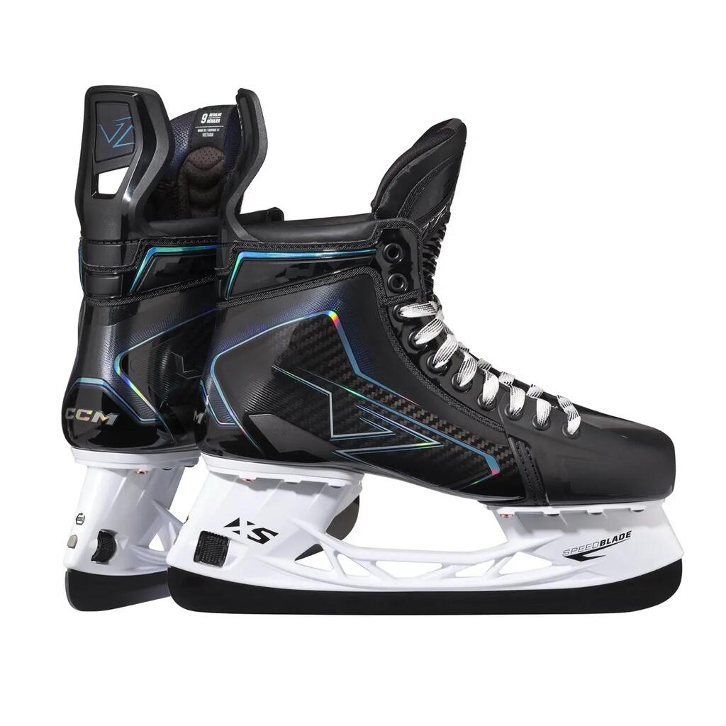 CCM Vizion Intermediate black kids Ice Hockey Skates – WIDE