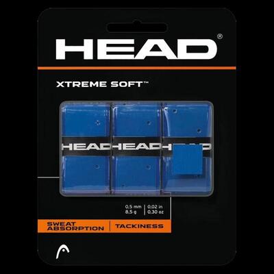 Head overgrip xtreme soft blauw - 0,75 mm