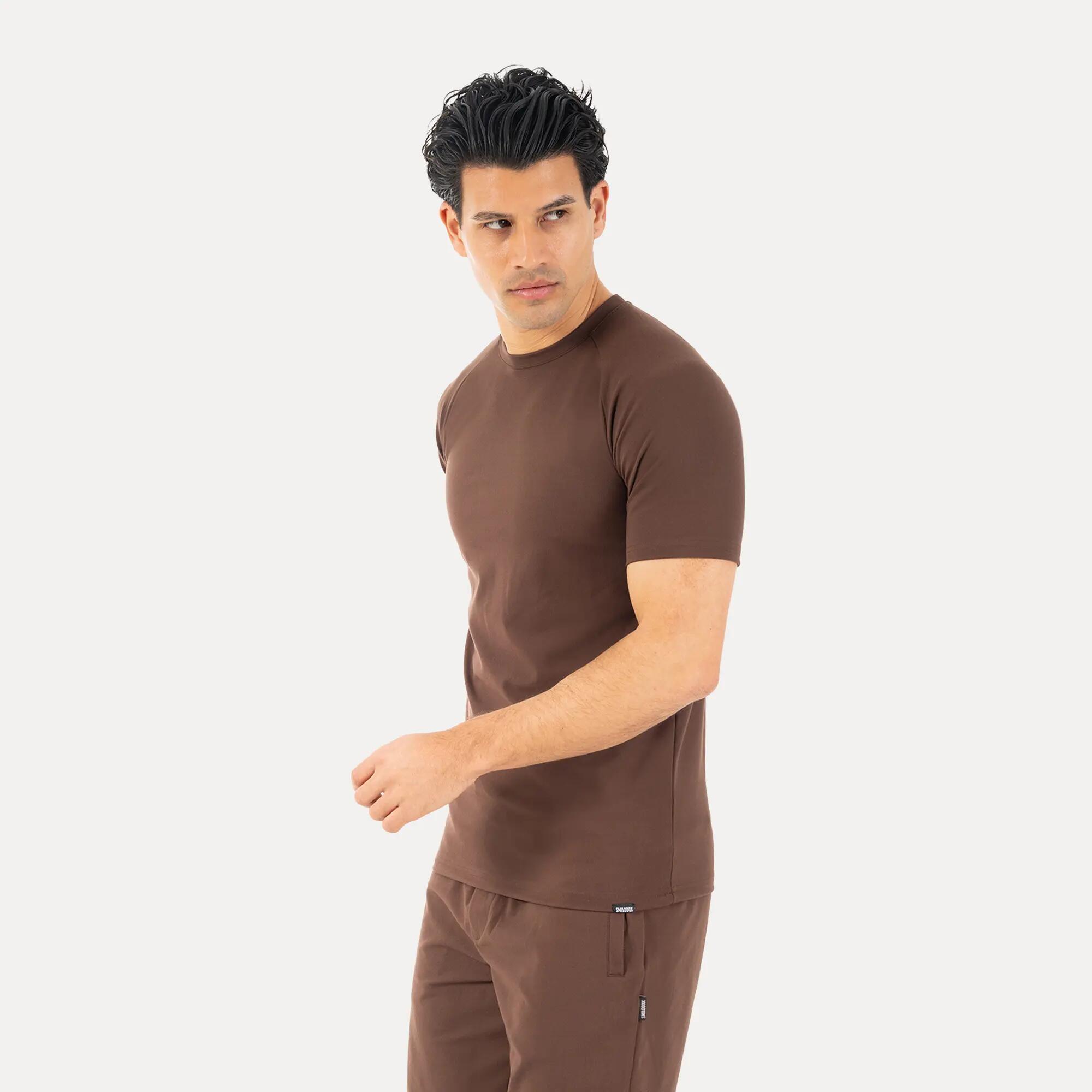 Herren T-Shirt Delian Braun 2/6