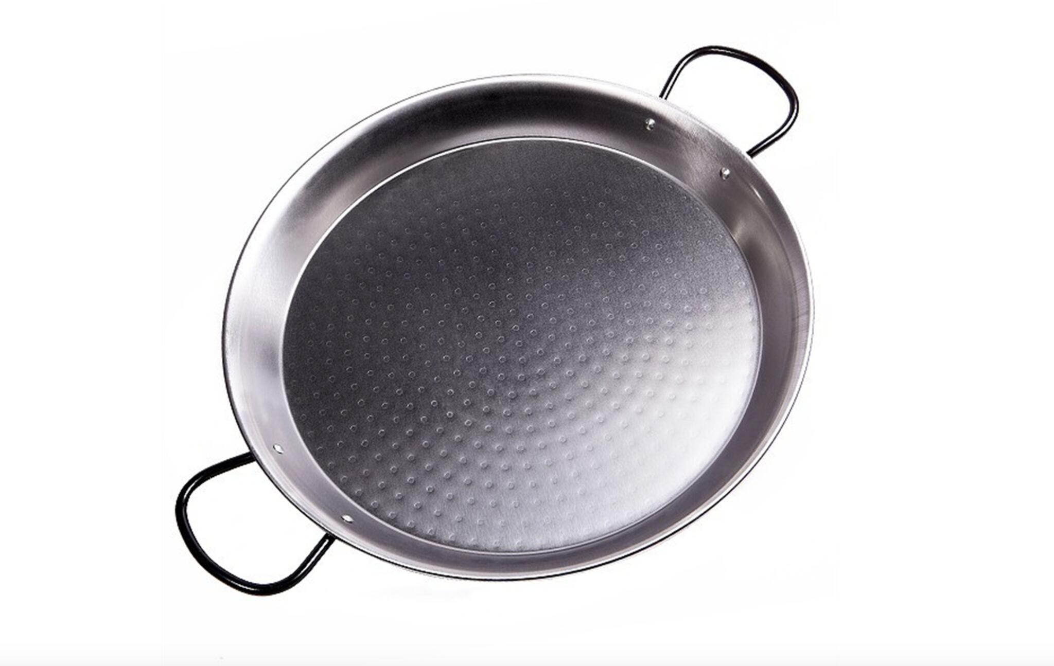 PAELLERA 55CM ACERO PULIDO 16 RACIONES 3/3