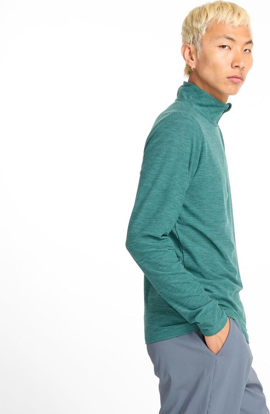 Haut 1/2 Zip New Balance Space Dye Vert Homme 3/6