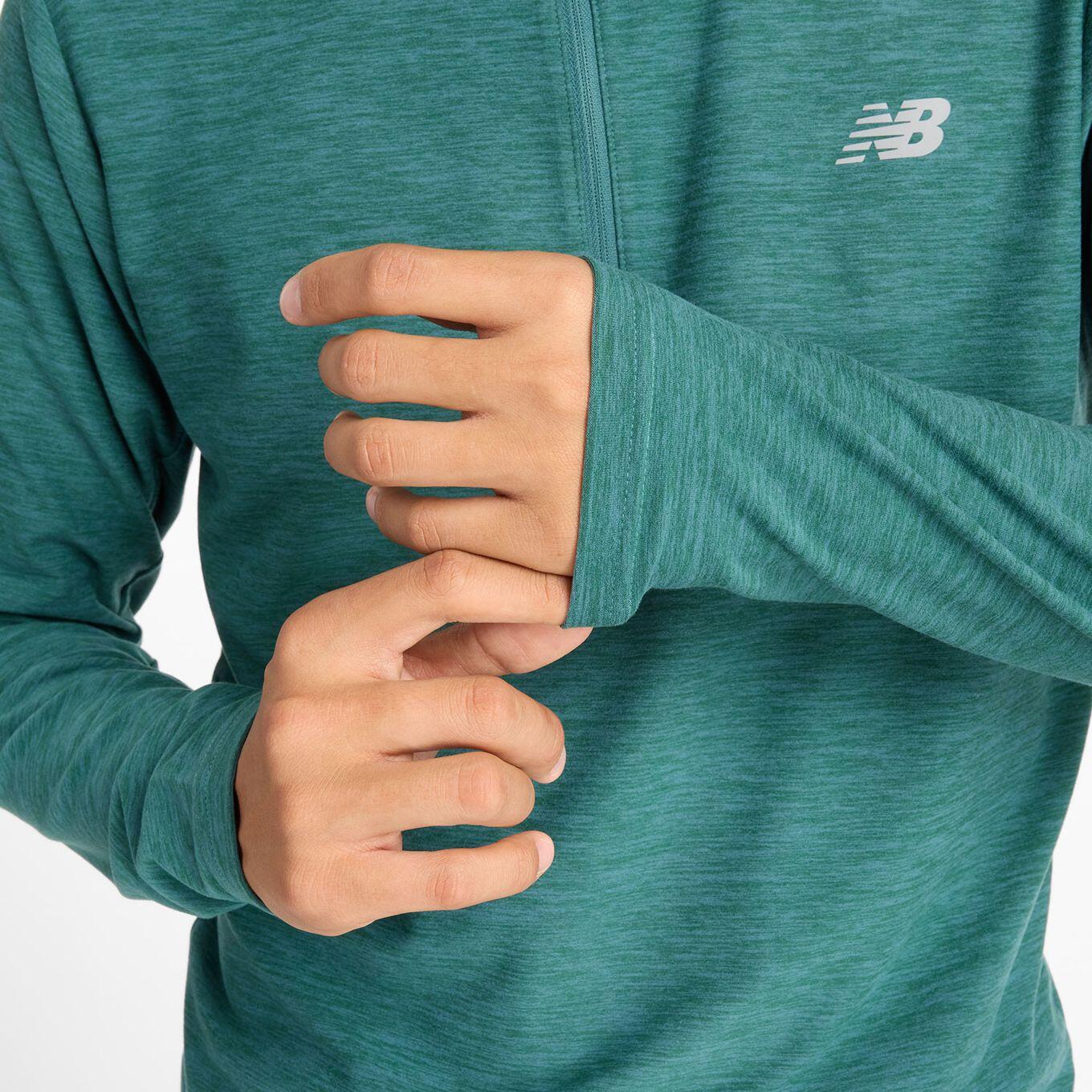 Haut 1/2 Zip New Balance Space Dye Vert Homme 5/6