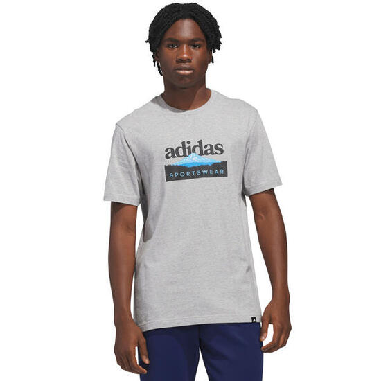 T-shirt homme adidas Sportsman Mountain Graphic gris clair