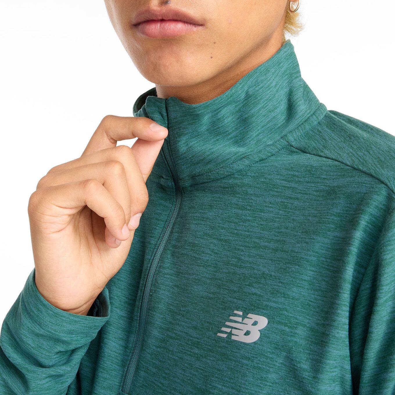 Haut 1/2 Zip New Balance Space Dye Vert Homme 4/6