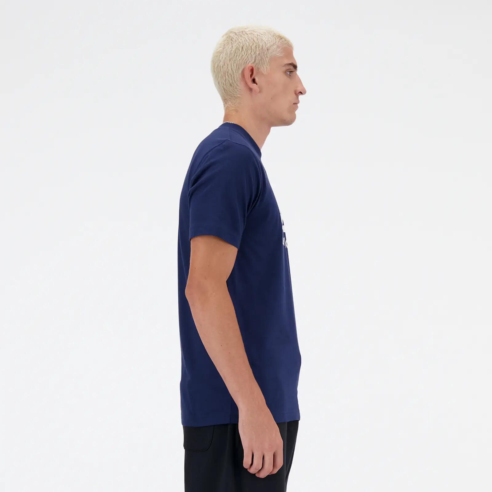 Męskie koszulka NEW BALANCE SPORT ESSENTIALS LOGO T-SHIRT Nb Navy 3/3