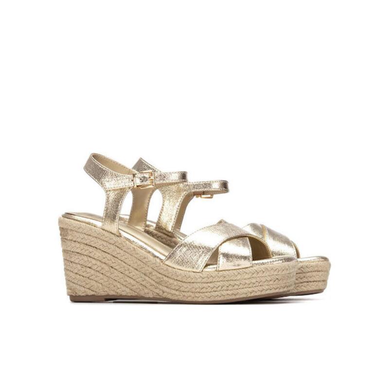 Espadrilles En Jute Femme Xti  Métallisé 4/4