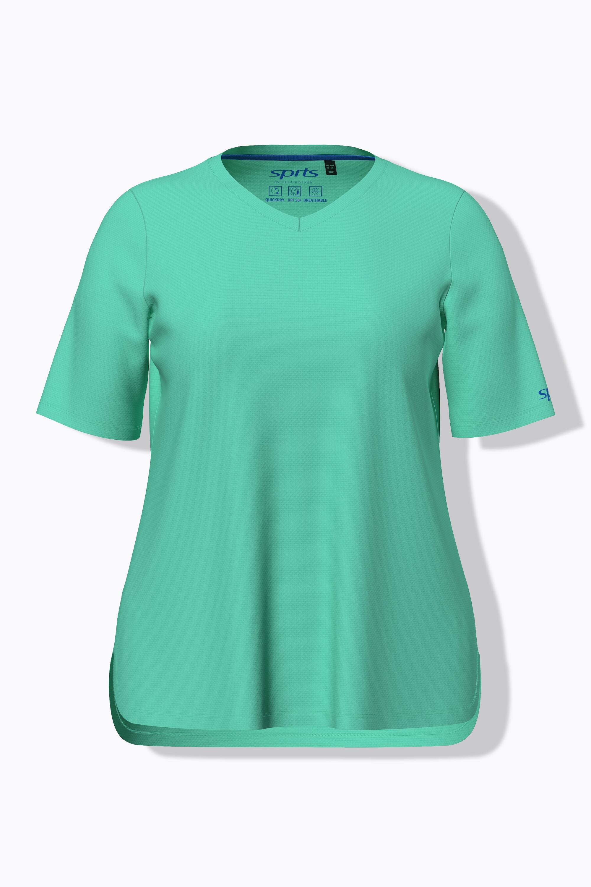 Femme T-shirt technique col en V manches courtes recyclé 6/7