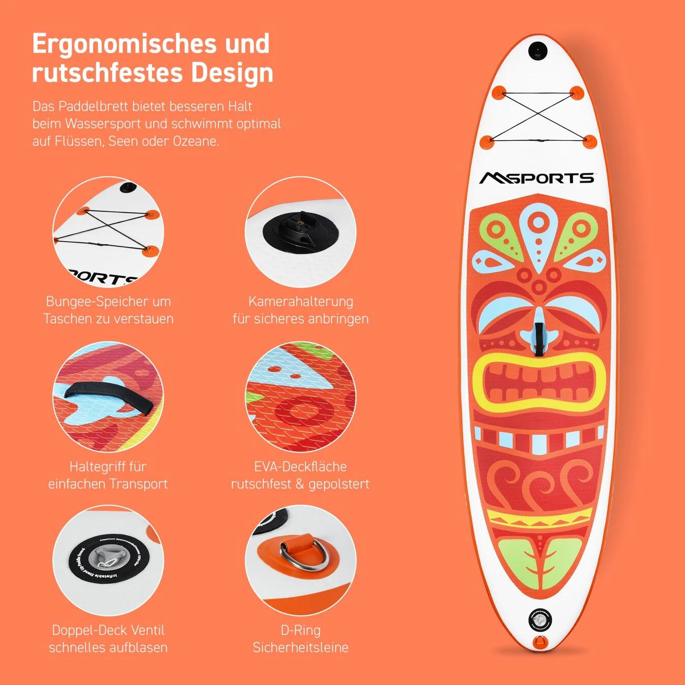 Tabla de SUP Premium – Naranja 3/7