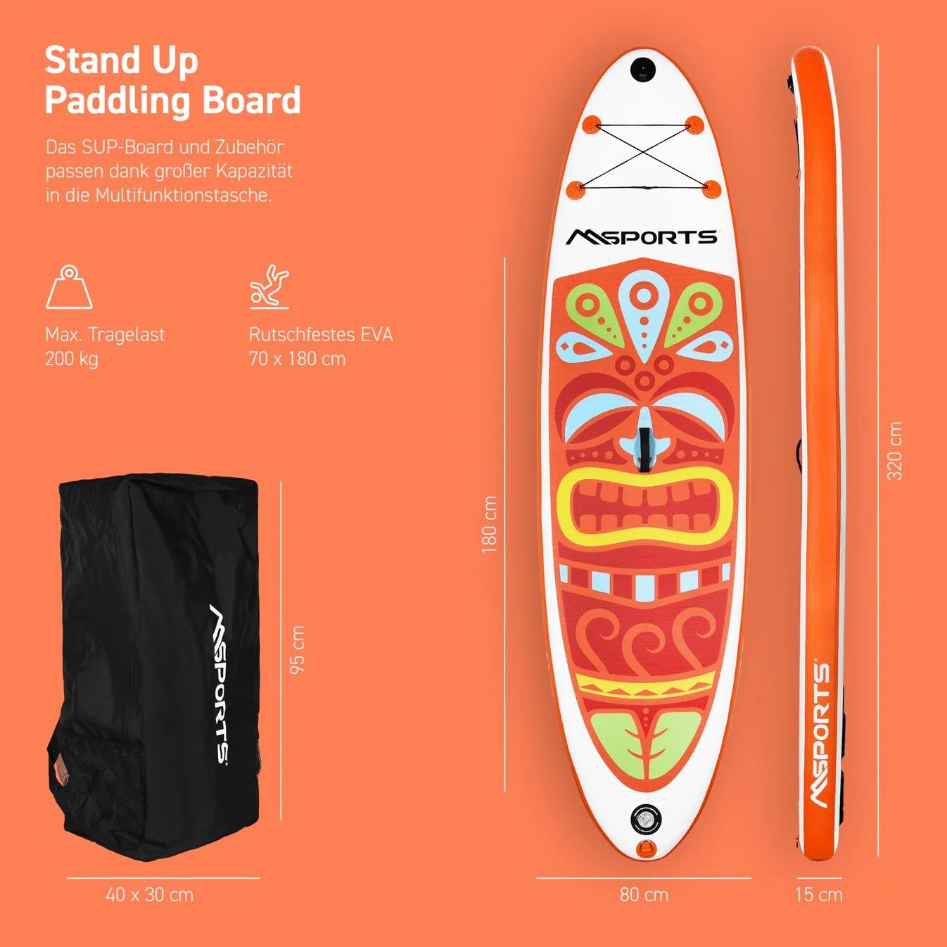 Tabla de SUP Premium – Naranja 7/7