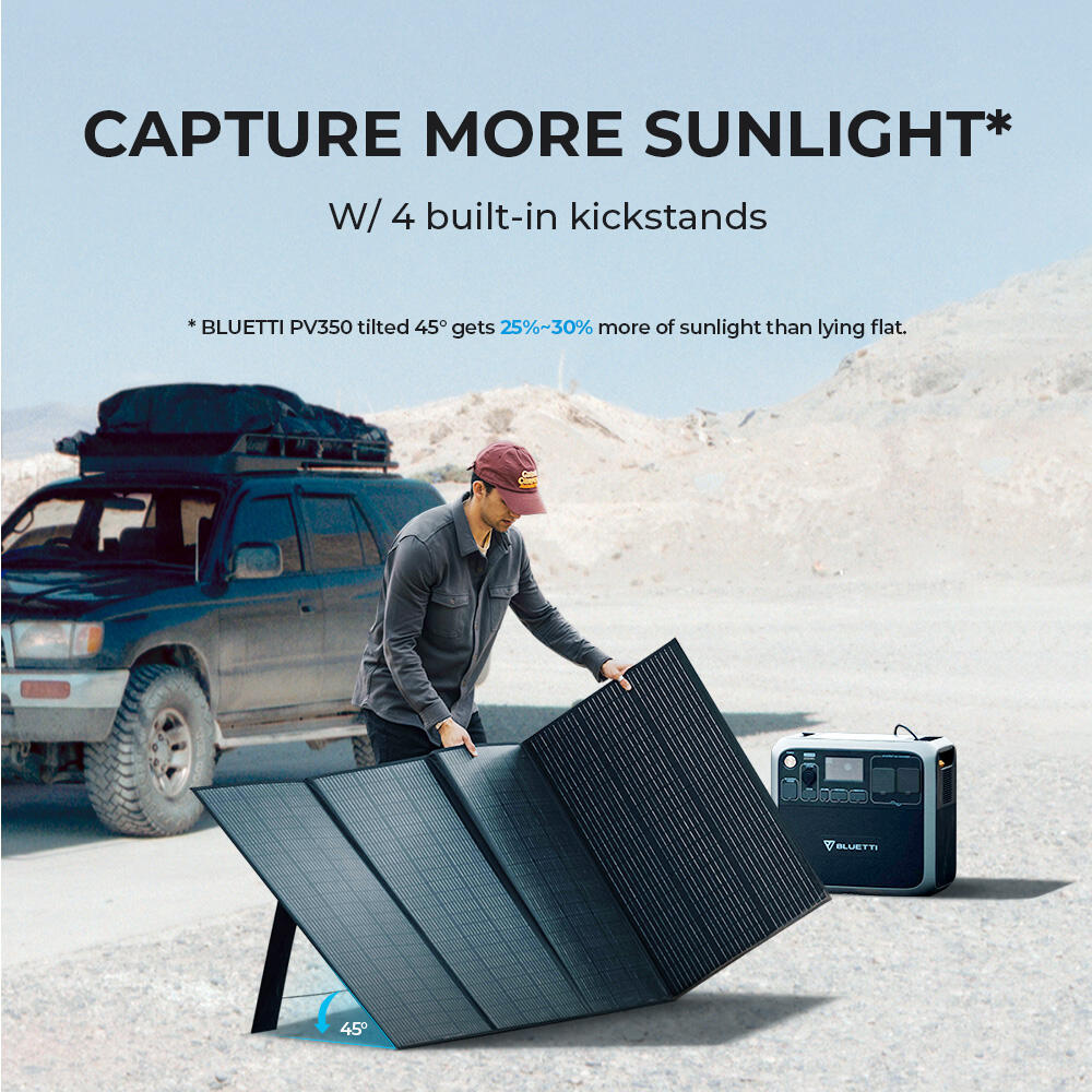 PV350 Painel solar dobrável para estação, trailer,camping, emergência -99% RENEW 5/7