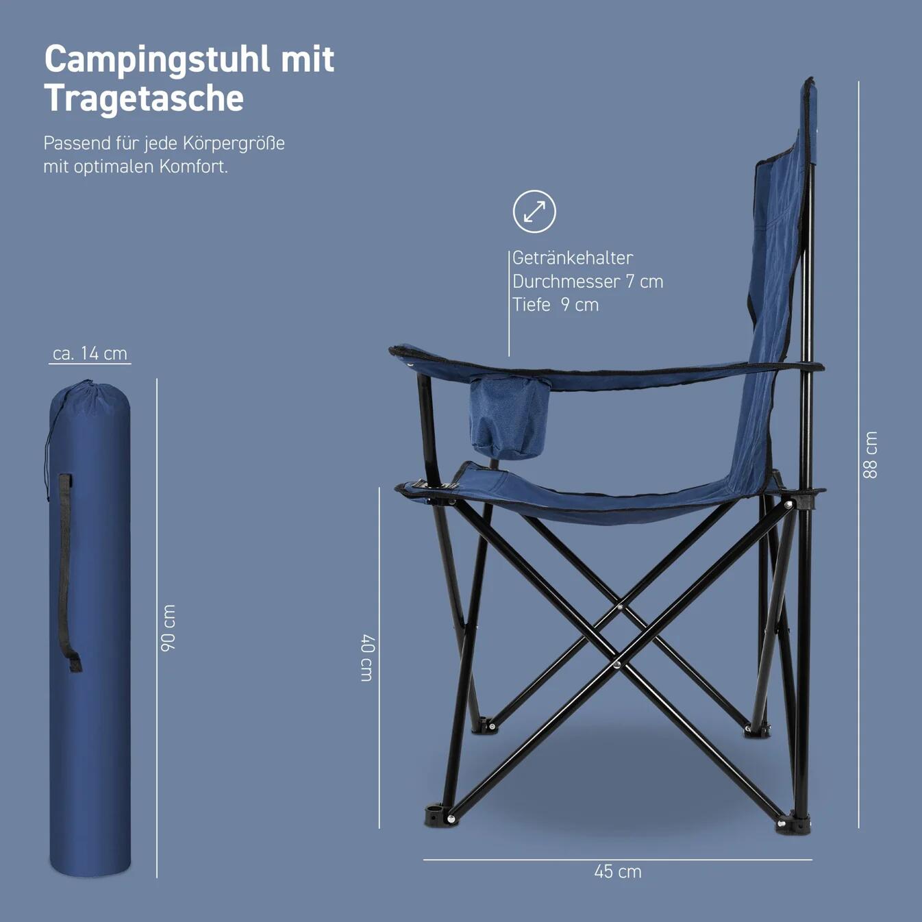 Ensemble de 2 chaises de camping 5/7