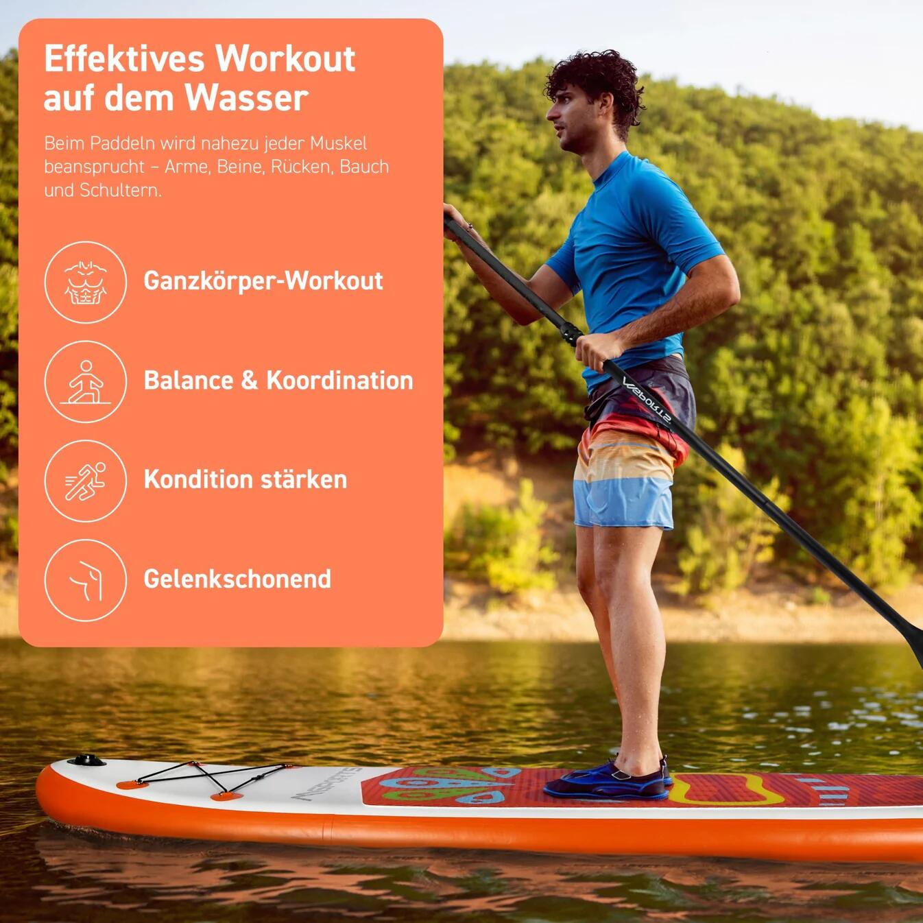 Tabla de SUP Premium – Naranja 5/7