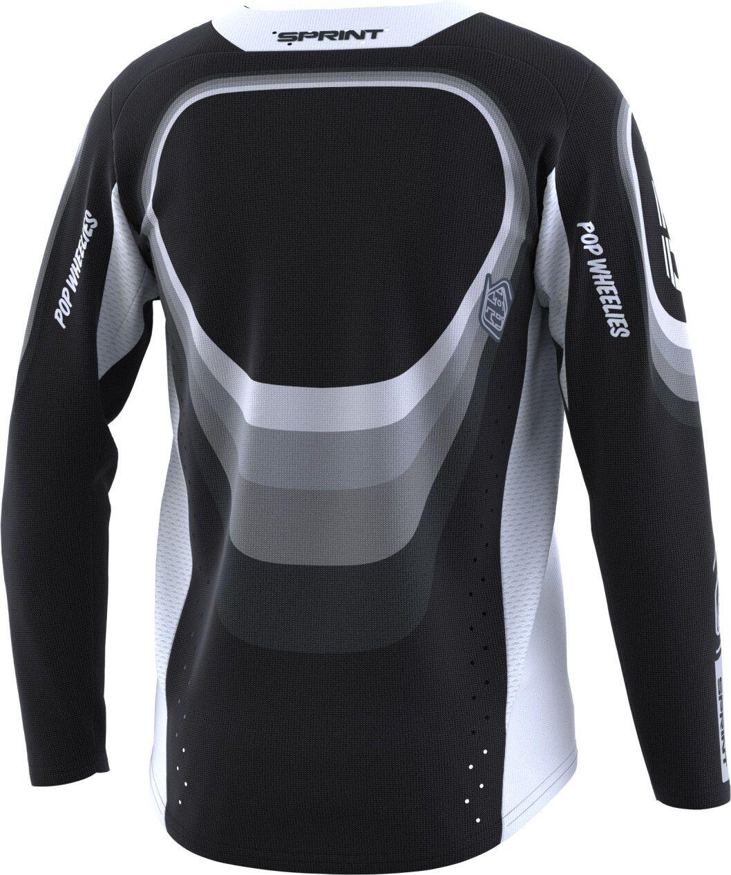 Langarmtrikot Kinder Troy Lee Designs Sprint Schwarz/Grau 2/2