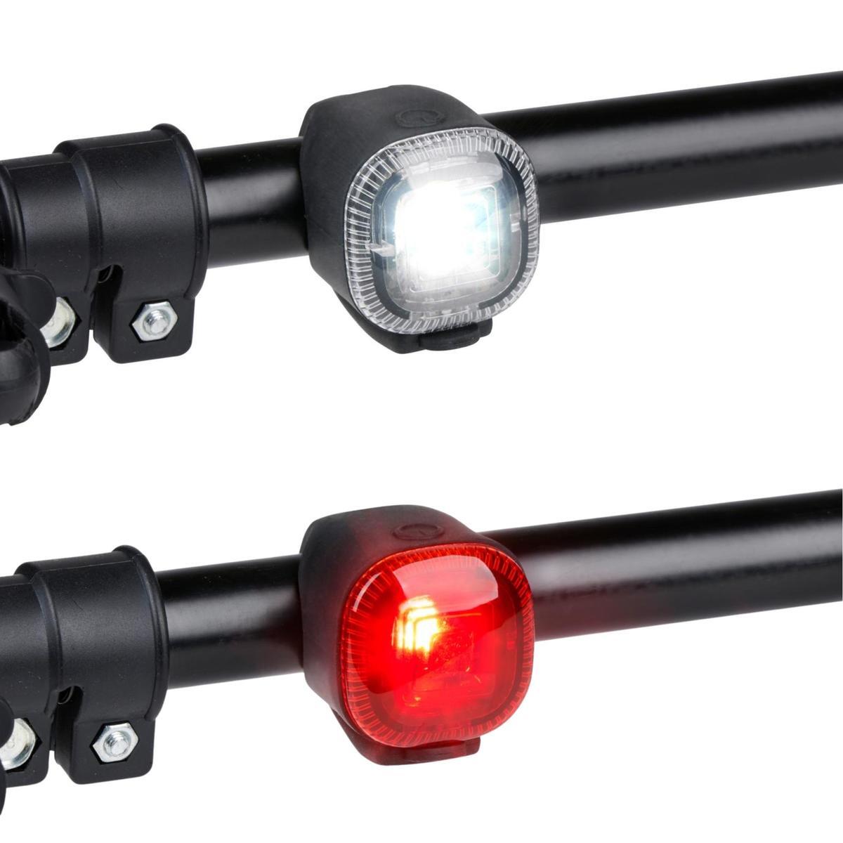 Zestaw lampek rowerowych Dunlop przód tył 4/5