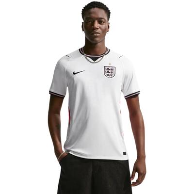 Nike engeland thuis shirt 2026 kortarm dri-fit, wit