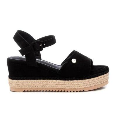Espadrille sleehakken dames refresh zwart