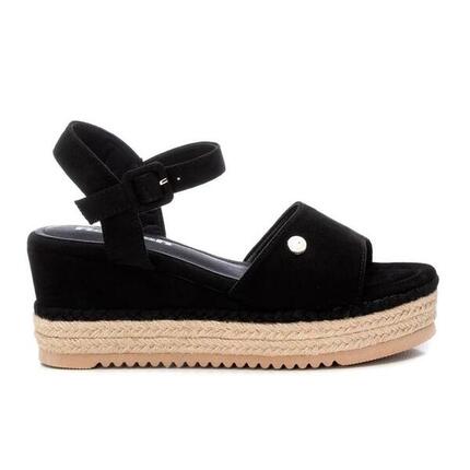 Espadrilles CompensÉes Femme Refresh Noir