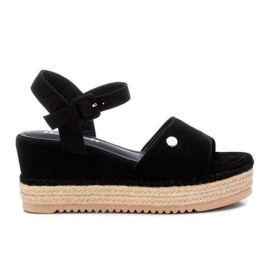 Espadrilles CompensÉes Femme Refresh Noir