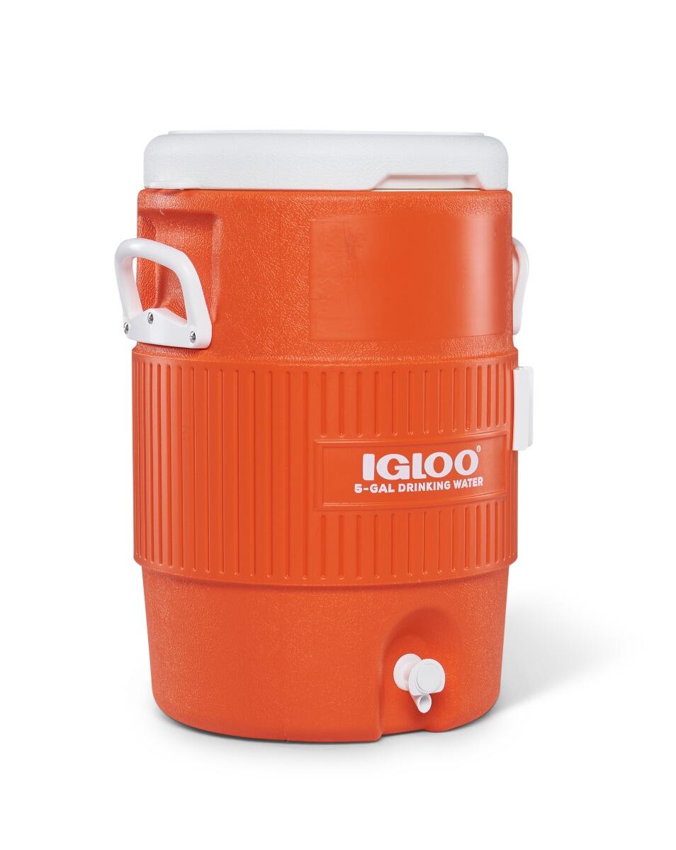 5 Gallon Seat Top - Distributeur de boissons / glacière - 18 Litres - Orange 5/7