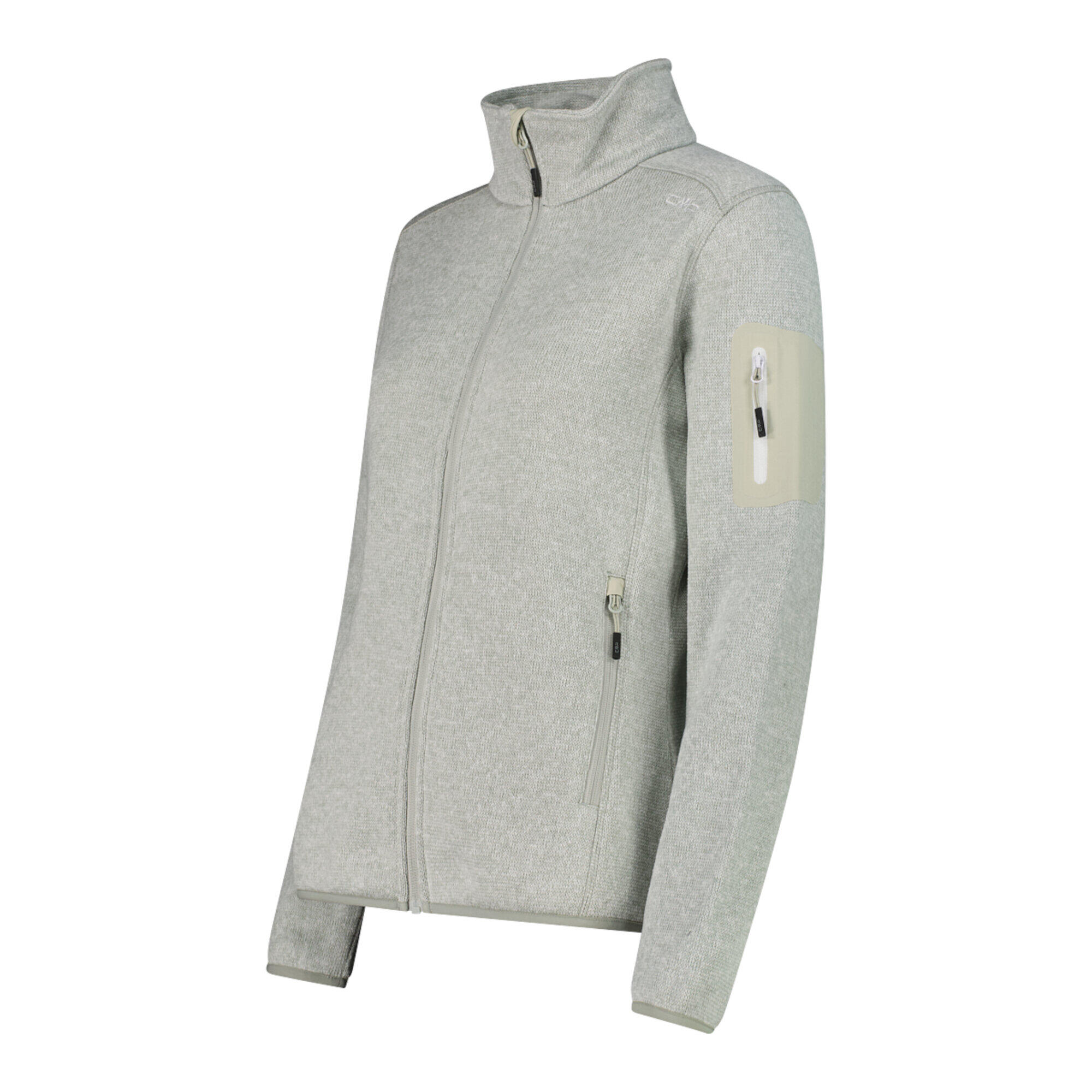CMP Damen Jacke Knitted Melange Fleece Jacket 3H14746 3/5