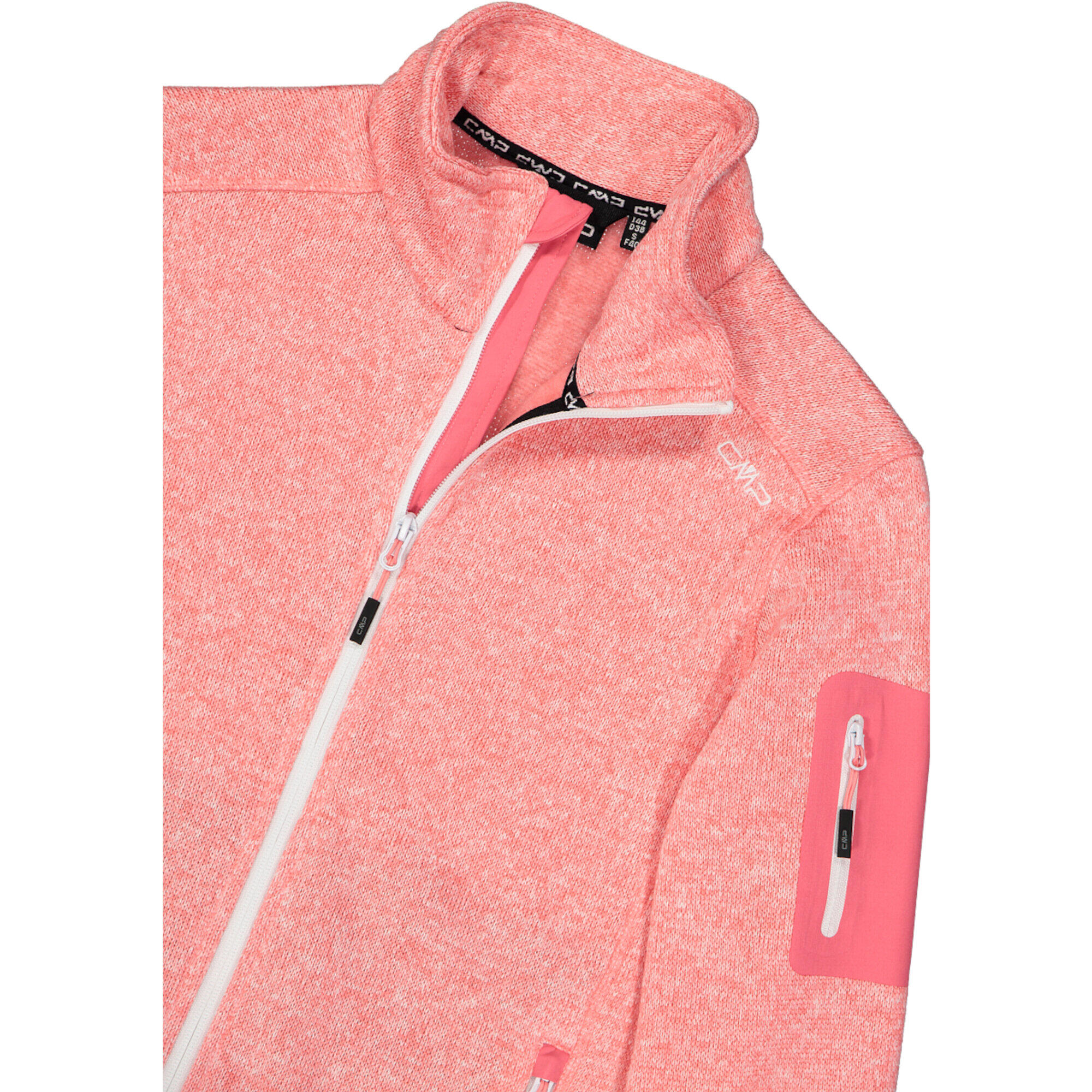 CMP Damen Jacke Knitted Melange Fleece Jacket 3H14746 4/9