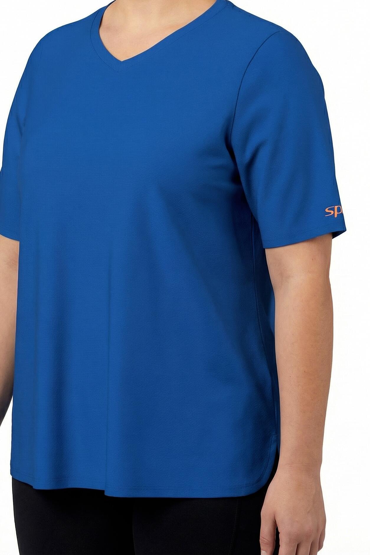 Damen Funktions-Shirt V-Ausschnitt Halbarm recycelt 3/7