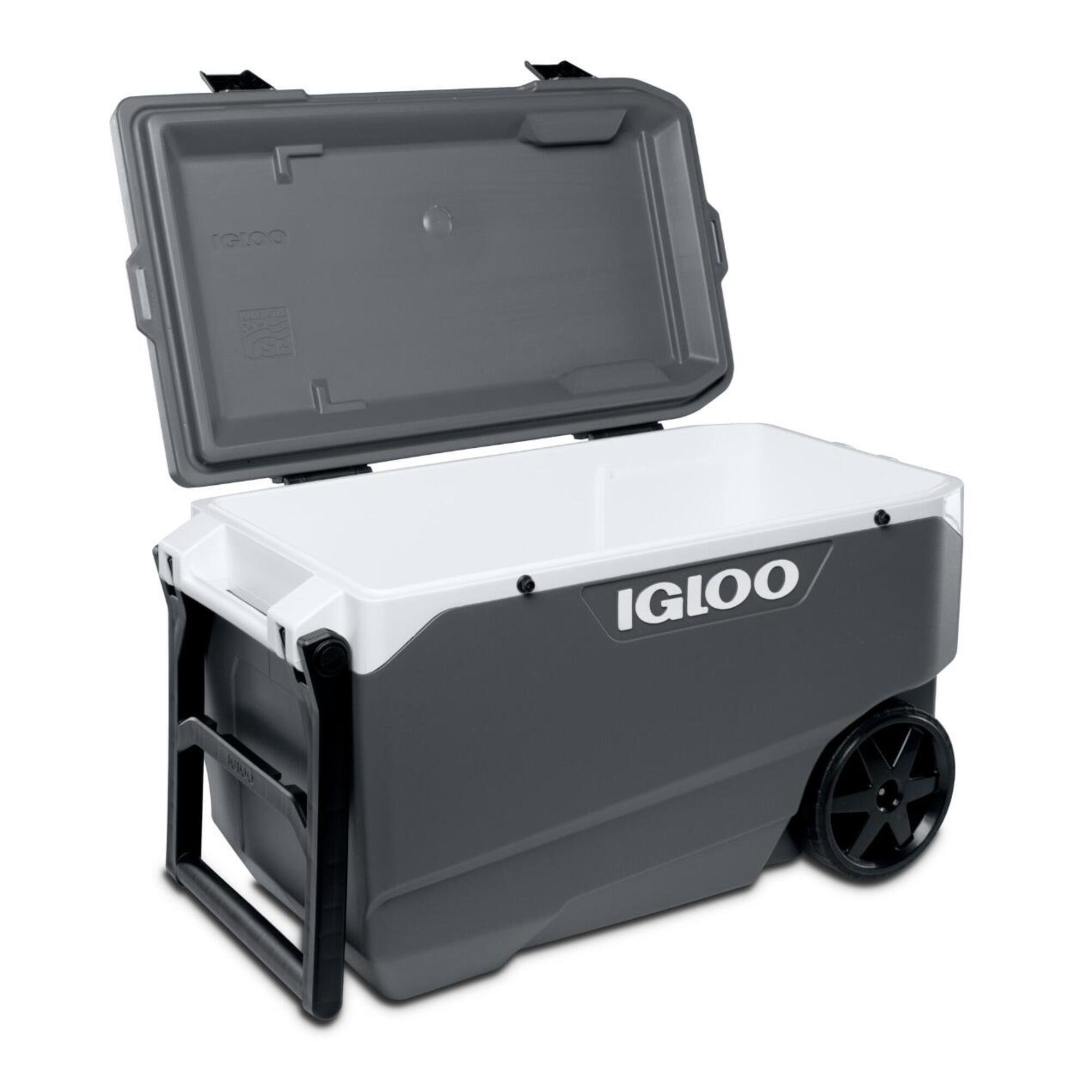 Grigio 85 litri IGLOO Latitude 90 Roller Frigorifero portatile con ruote Grigio 85 litri IGLOO Latitude 90 Roller Frigorifero portatile con ruote