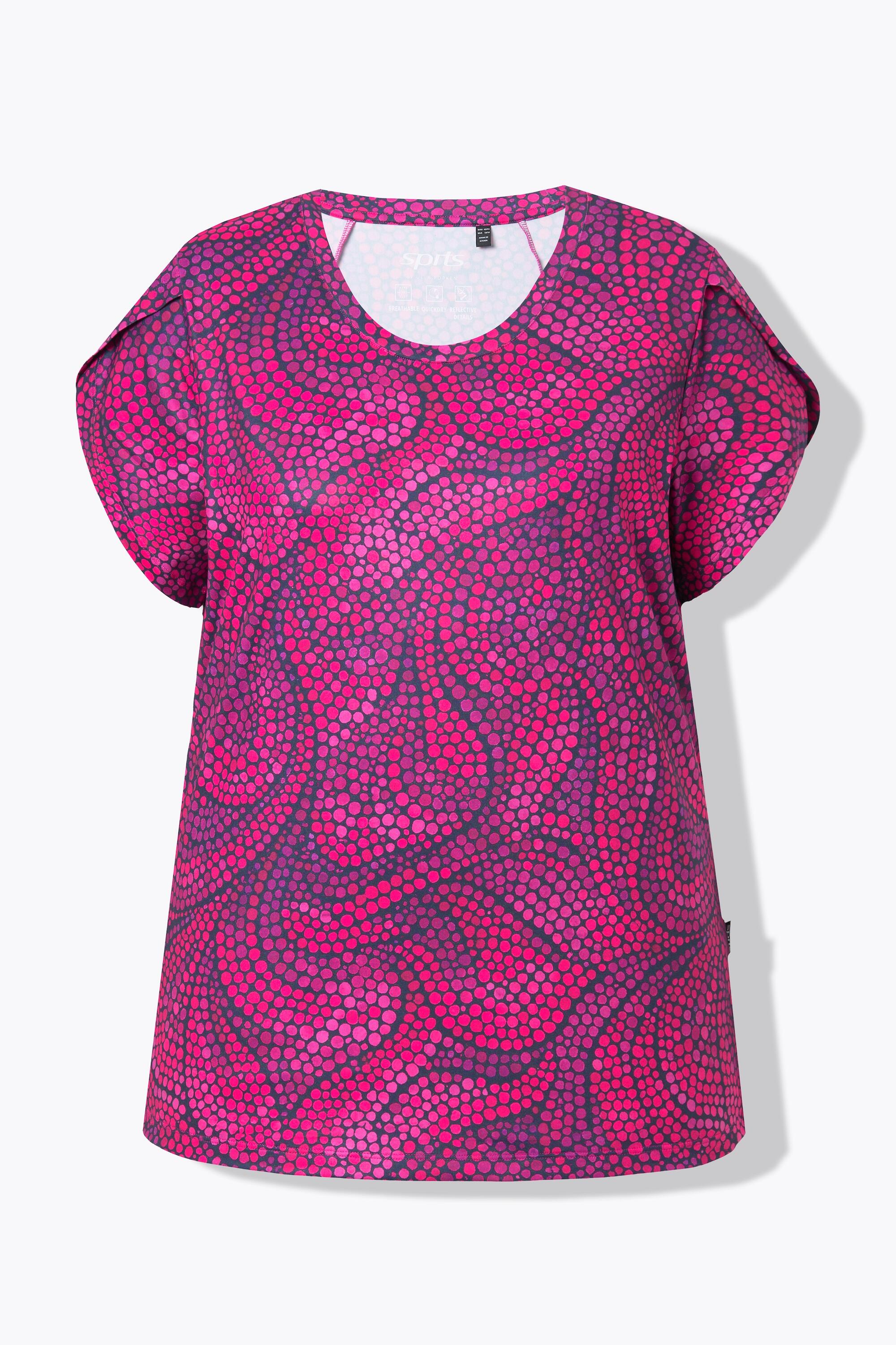 Femme T-shirt technique motif à fleurs décolleté rond et manches courtes 5/7