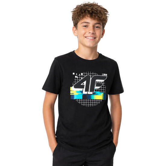 T-shirt garçon 4F - coton doux, coupe ample.