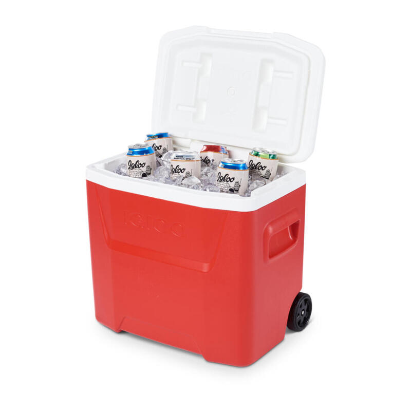 Laguna 28 Roller glacière sur roues rouge pour camping et randonnée 26 Litres