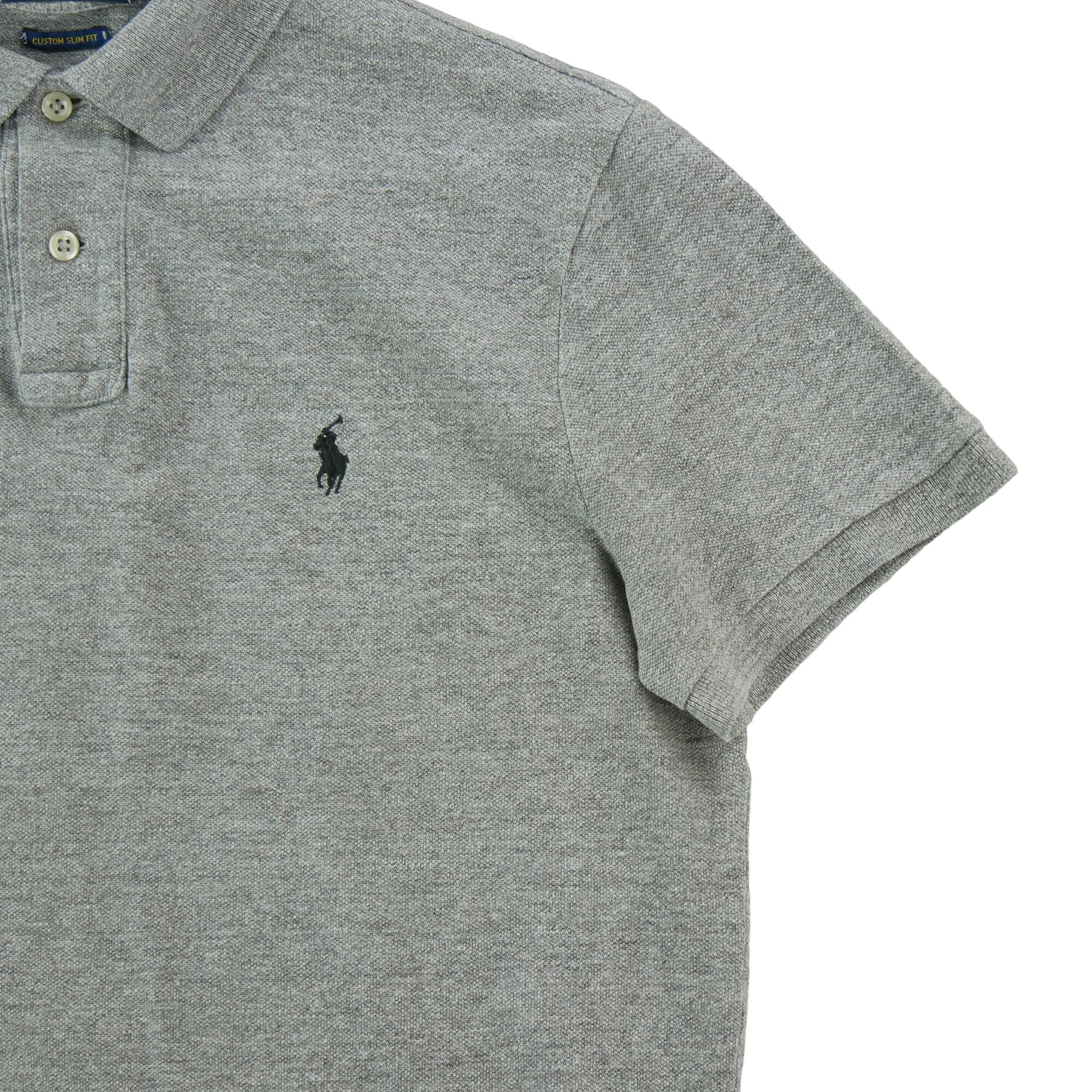 Seconde vie - Polo manches courtes Homme  Gris - Très bon état 4/6