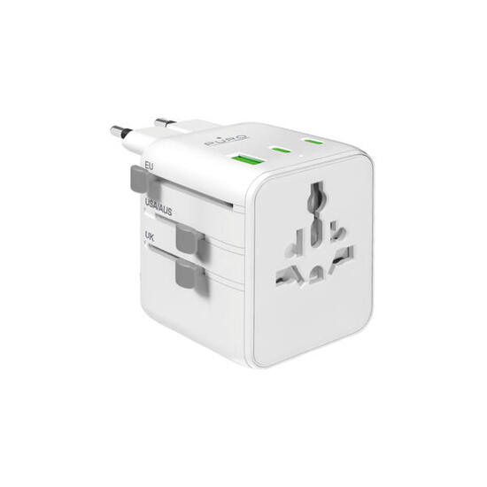 Adattatore universale con spine internazionali e porte USB 2500W