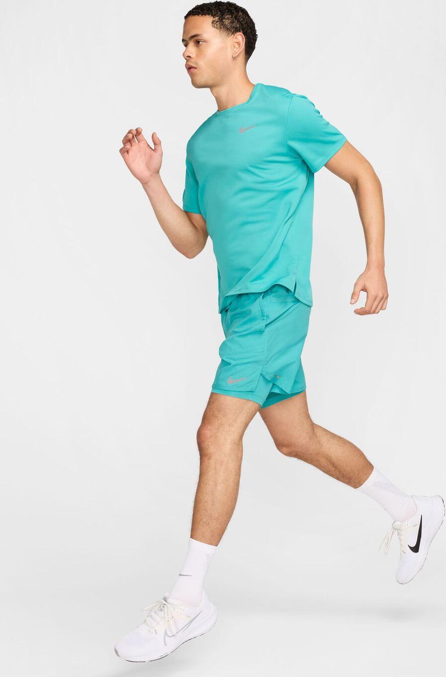 Maglia a maniche corte Nike Dri-Fit UV Miler Uomo Blu 5/6