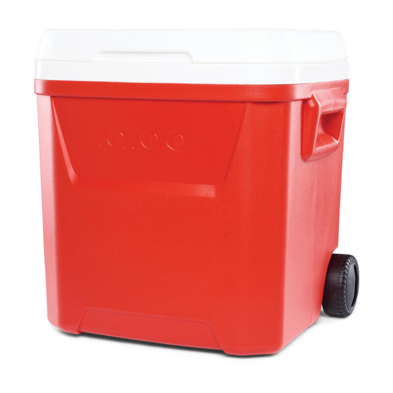 Laguna 60 Roller rosso frigoriferi portatile passivi con ruote 56 litri