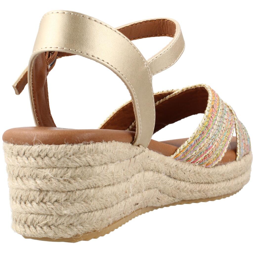 Zeppe In Esparto Donna Mustang  Metallizzato 3/5