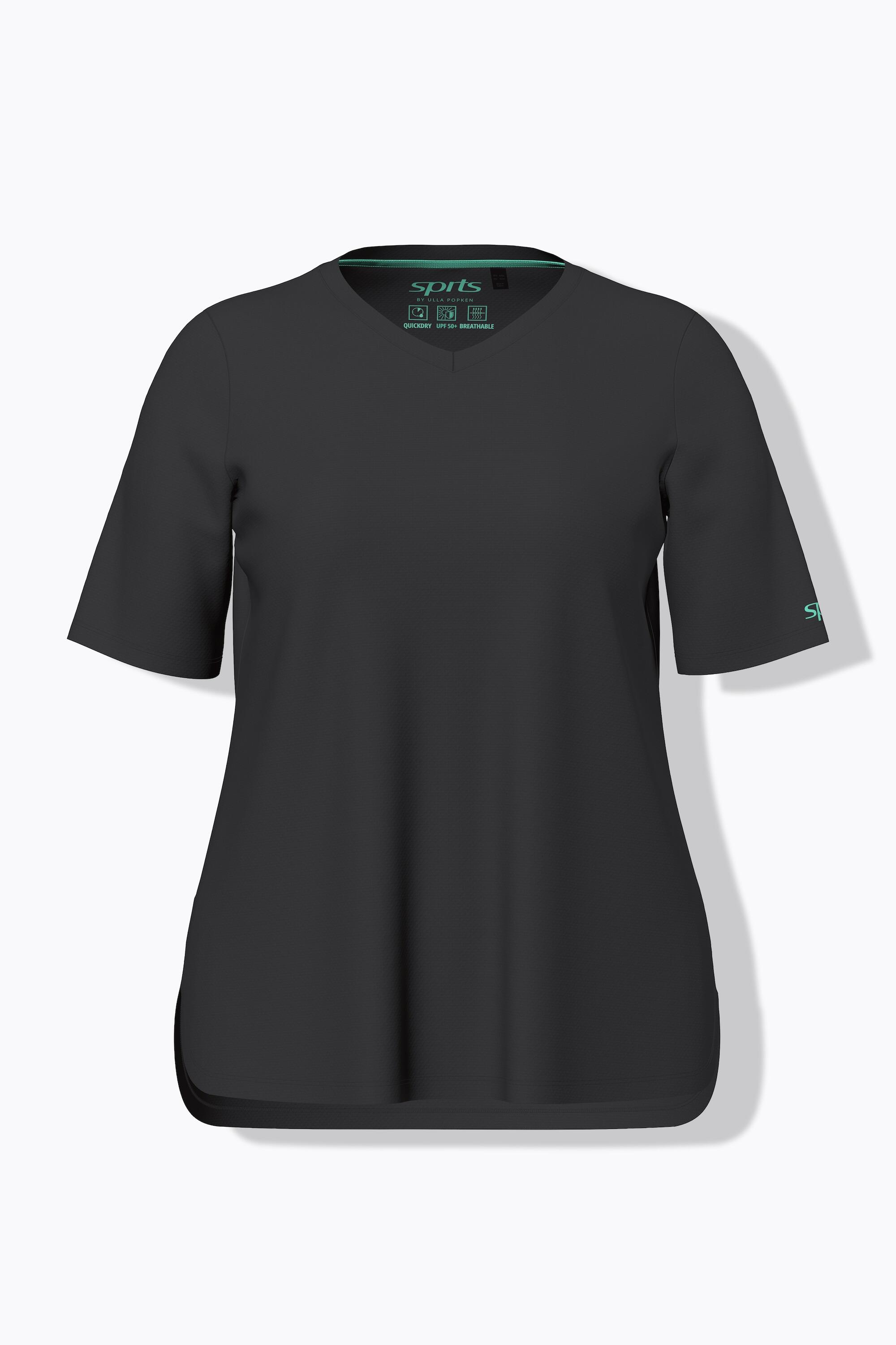 Femme T-shirt technique col en V manches courtes recyclé 6/7