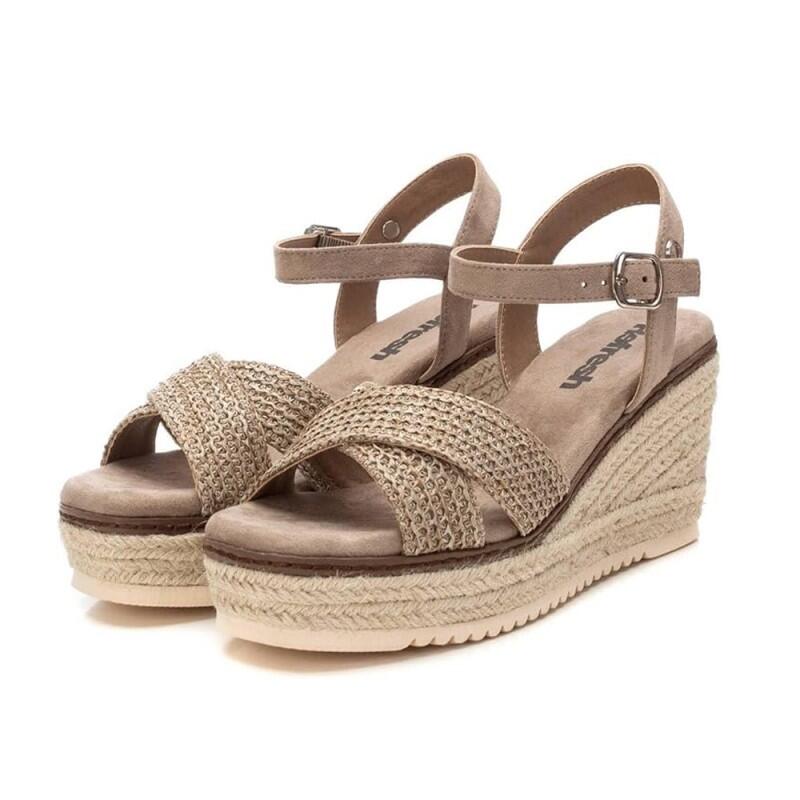 Zeppe In Esparto Donna Refresh  Marrone 3/4