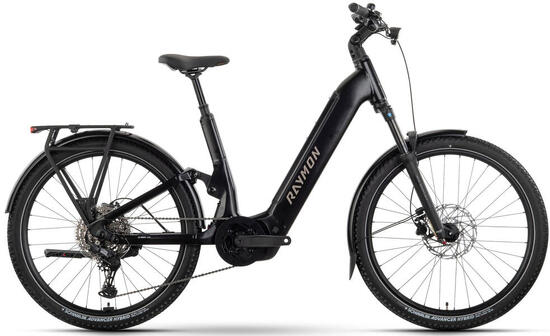 Rower elektryczny Raymon Tavano Comp Wave 800Wh S 45 cm black stealt Bosch
