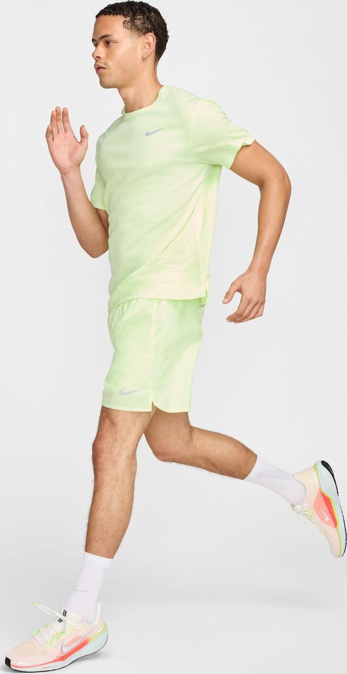 T-Shirt Running Nike Dri-Fit UV Miler Jaune Homme 5/6