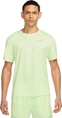 Heren nike dri-fit uv miler short-sleeve jersey geel
