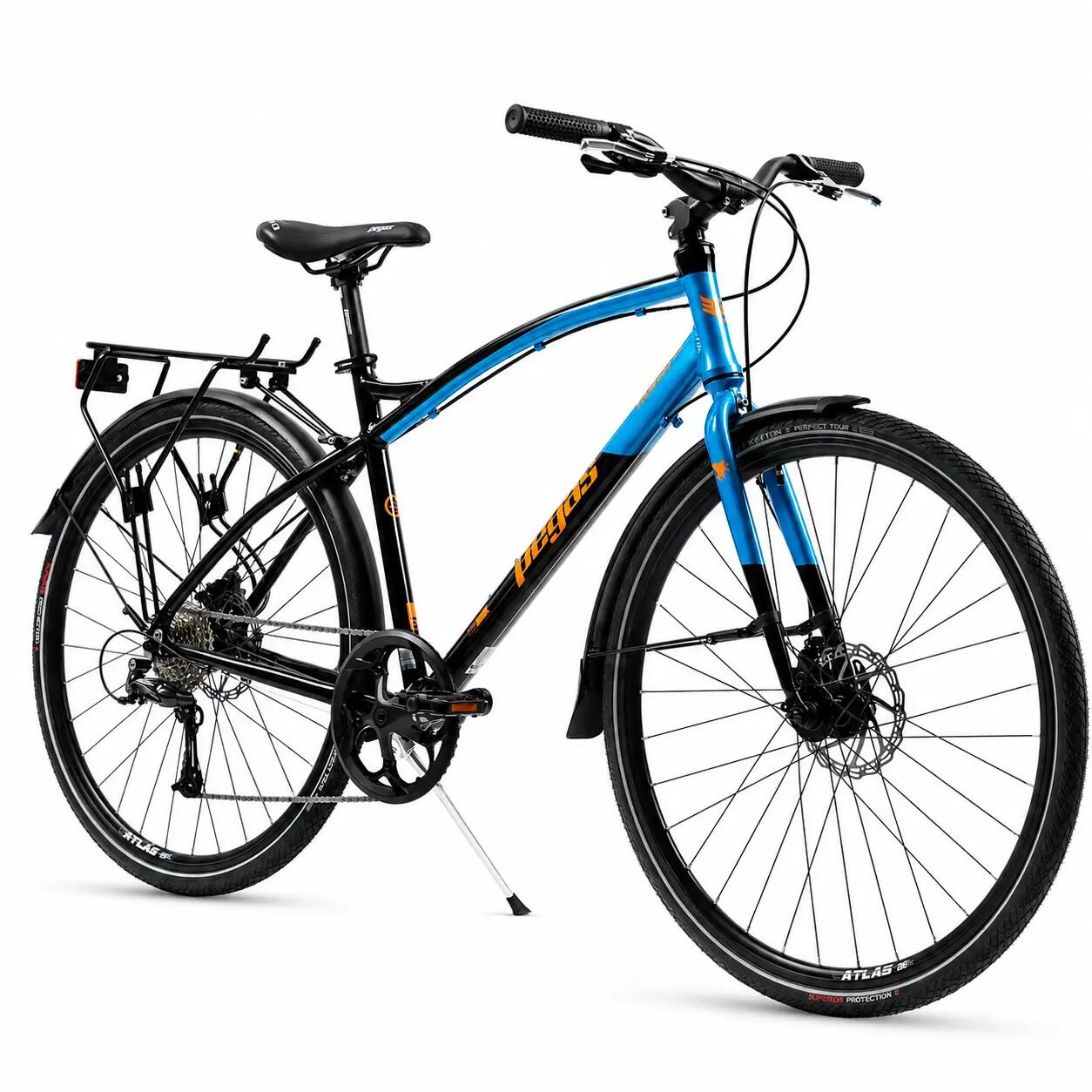 Bicicleta Trekking Pegas Hoinar - 28 inch, M, Negru 2/7